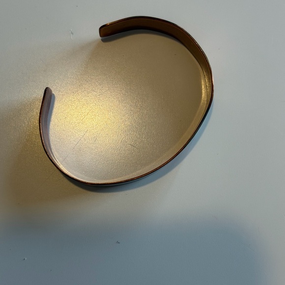 Copper and Green Sunburst Cuff Bracelet - Picture 2 of 3